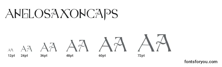 Размеры шрифта AngloSaxonCaps