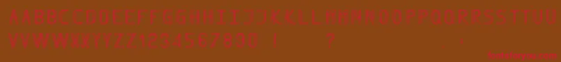 Finity Font – Red Fonts on Brown Background