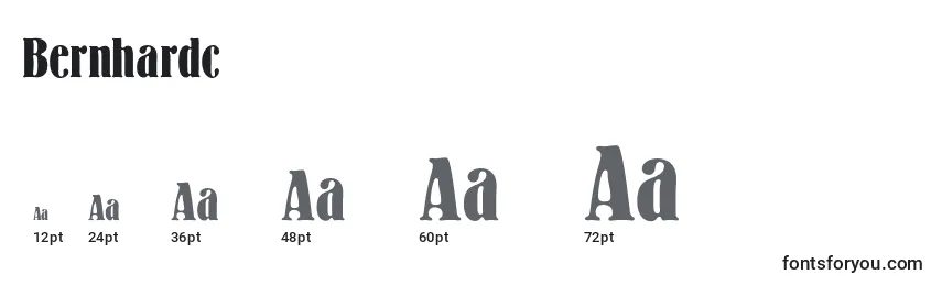 Bernhardc Font Sizes