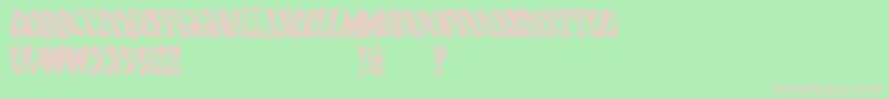 JmhJenpau Font – Pink Fonts on Green Background