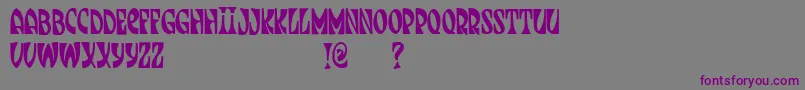 JmhJenpau Font – Purple Fonts on Gray Background