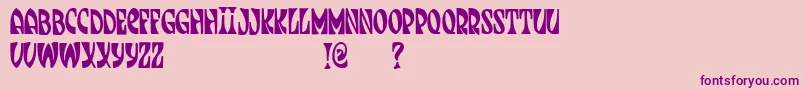 JmhJenpau Font – Purple Fonts on Pink Background