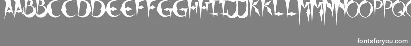 XHorrorX Font – White Fonts on Gray Background