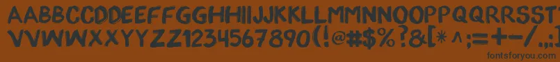 AppopaintRegular Font – Black Fonts on Brown Background