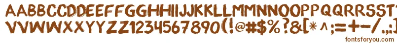 AppopaintRegular Font – Brown Fonts on White Background