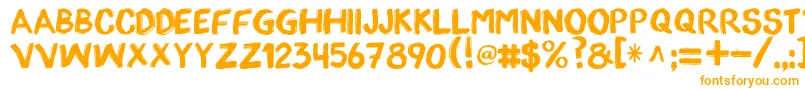 AppopaintRegular-Schriftart – Orangefarbene Schriften