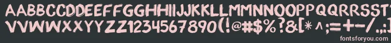 AppopaintRegular Font – Pink Fonts on Black Background