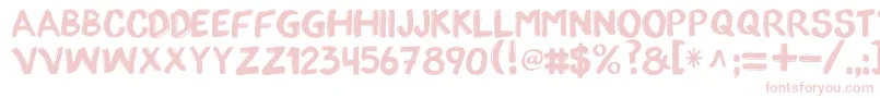 AppopaintRegular Font – Pink Fonts on White Background