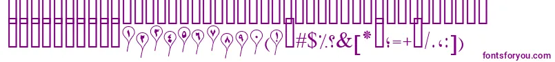 PtSeparatedBaloon-fontti – violetit fontit