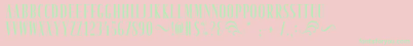 TastyBirdsFried Font – Green Fonts on Pink Background