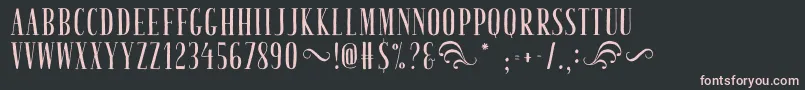 TastyBirdsFried Font – Pink Fonts on Black Background