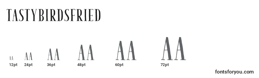 TastyBirdsFried Font Sizes
