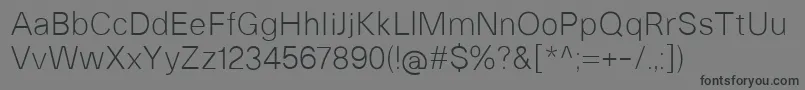 HeltarLight Font – Black Fonts on Gray Background