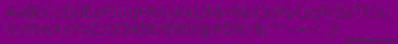 HeltarLight-Schriftart – Schwarze Schriften auf violettem Hintergrund