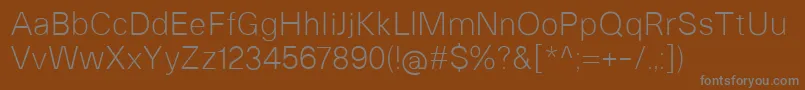 Шрифт HeltarLight – серые шрифты на коричневом фоне