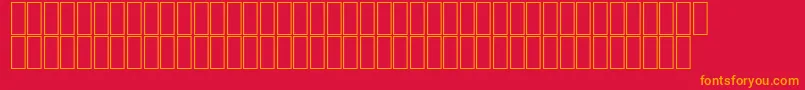 AgaNadaRegular Font – Orange Fonts on Red Background