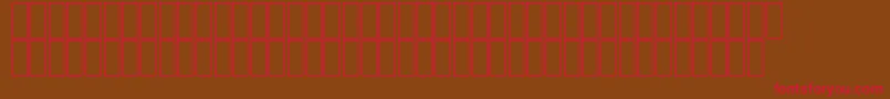 AgaNadaRegular Font – Red Fonts on Brown Background