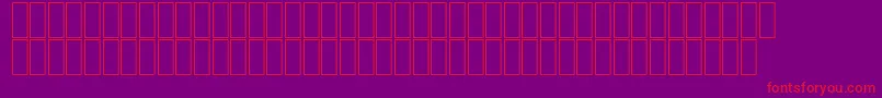 AgaNadaRegular Font – Red Fonts on Purple Background