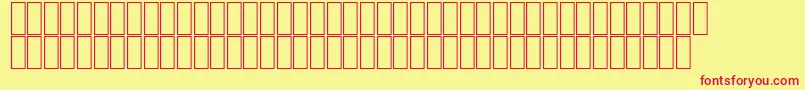 AgaNadaRegular Font – Red Fonts on Yellow Background