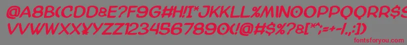 Amazgodamatbold Font – Red Fonts on Gray Background