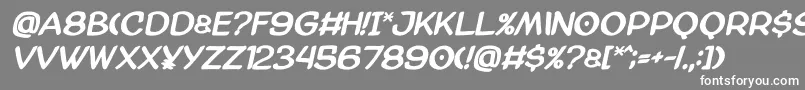 Amazgodamatbold Font – White Fonts on Gray Background