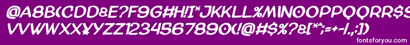 Amazgodamatbold Font – White Fonts on Purple Background