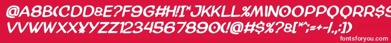 Amazgodamatbold Font – White Fonts on Red Background