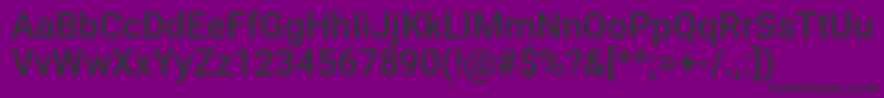 Barcoding Font – Black Fonts on Purple Background