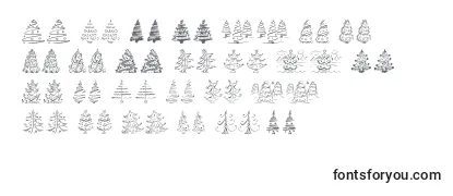 FunChristmasTrees Font