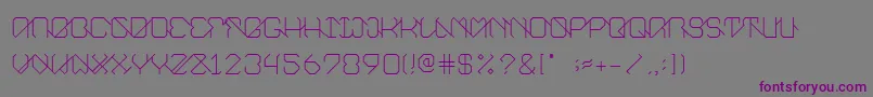 Eunity Font – Purple Fonts on Gray Background