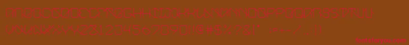 Eunity Font – Red Fonts on Brown Background