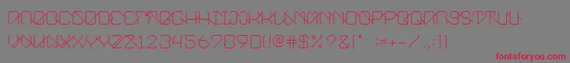 Eunity Font – Red Fonts on Gray Background