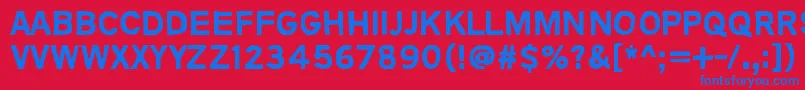 AnimalsAreLikePeople Font – Blue Fonts on Red Background