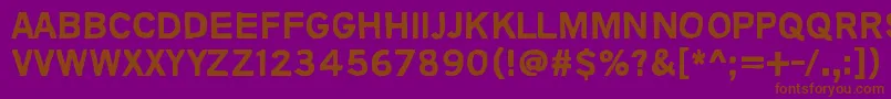 AnimalsAreLikePeople Font – Brown Fonts on Purple Background