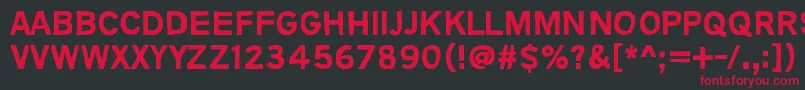 AnimalsAreLikePeople Font – Red Fonts on Black Background
