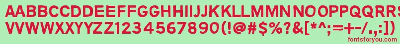 AnimalsAreLikePeople Font – Red Fonts on Green Background