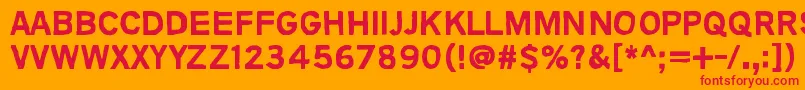 AnimalsAreLikePeople Font – Red Fonts on Orange Background