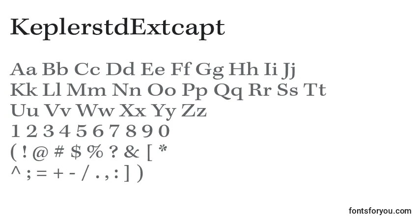 Schriftart KeplerstdExtcapt – Alphabet, Zahlen, spezielle Symbole