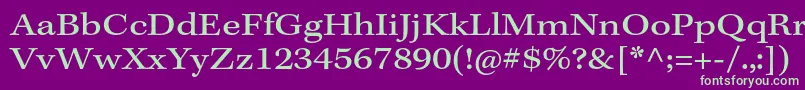 KeplerstdExtcapt Font – Green Fonts on Purple Background