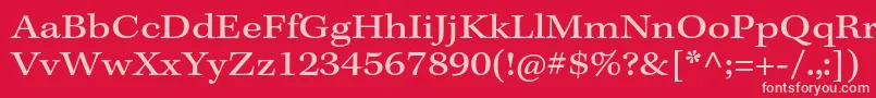 KeplerstdExtcapt Font – Pink Fonts on Red Background