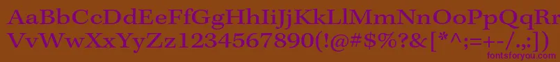 KeplerstdExtcapt Font – Purple Fonts on Brown Background