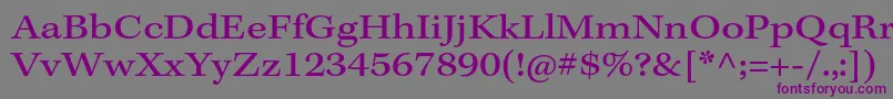 KeplerstdExtcapt Font – Purple Fonts on Gray Background