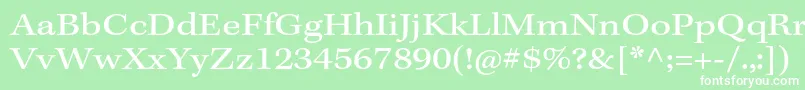 Шрифт KeplerstdExtcapt – белые шрифты на зелёном фоне