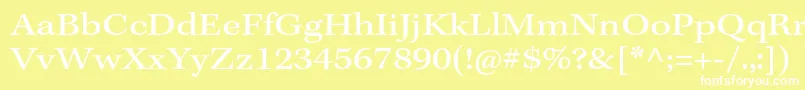 KeplerstdExtcapt Font – White Fonts on Yellow Background