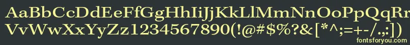 KeplerstdExtcapt Font – Yellow Fonts on Black Background