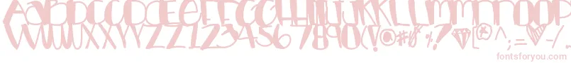 Luckycharms Font – Pink Fonts on White Background