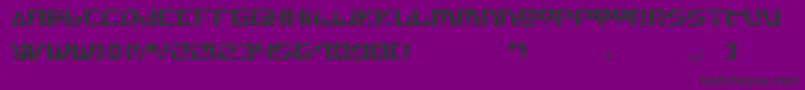 フォントGen4 – 紫の背景に黒い文字