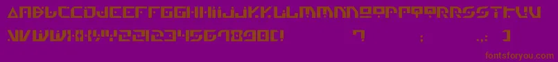 Gen4 Font – Brown Fonts on Purple Background