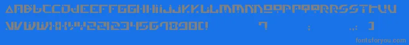 Gen4 Font – Gray Fonts on Blue Background