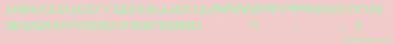 Gen4 Font – Green Fonts on Pink Background